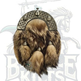 HW Full Dress Kilt Sporran – Fox Fur with Celtic Cantle (Antique Style) – Battle of Kilts
